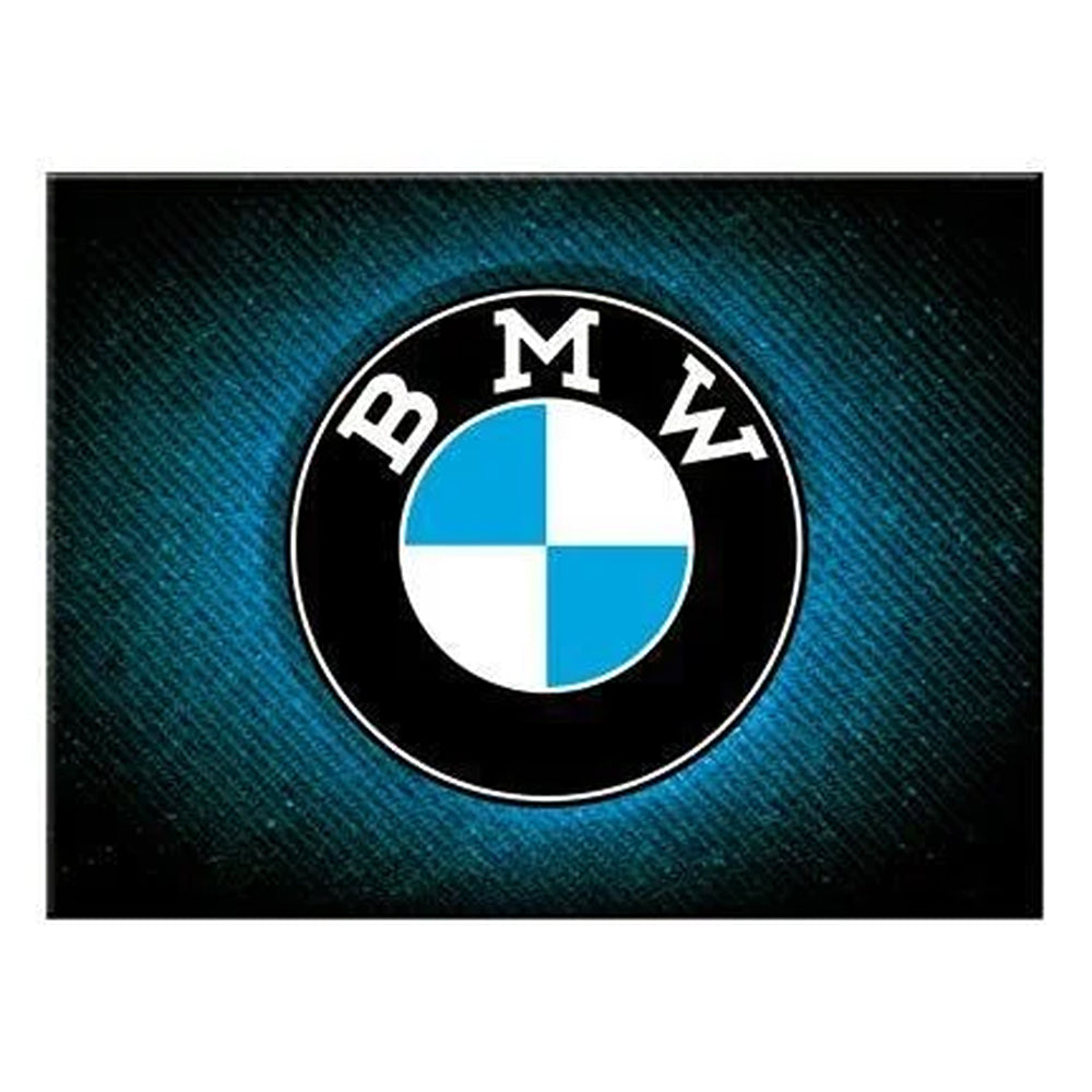 BMW Logo | Retro Magnet | 8x6cm | Little Gift | Cracker Filler
