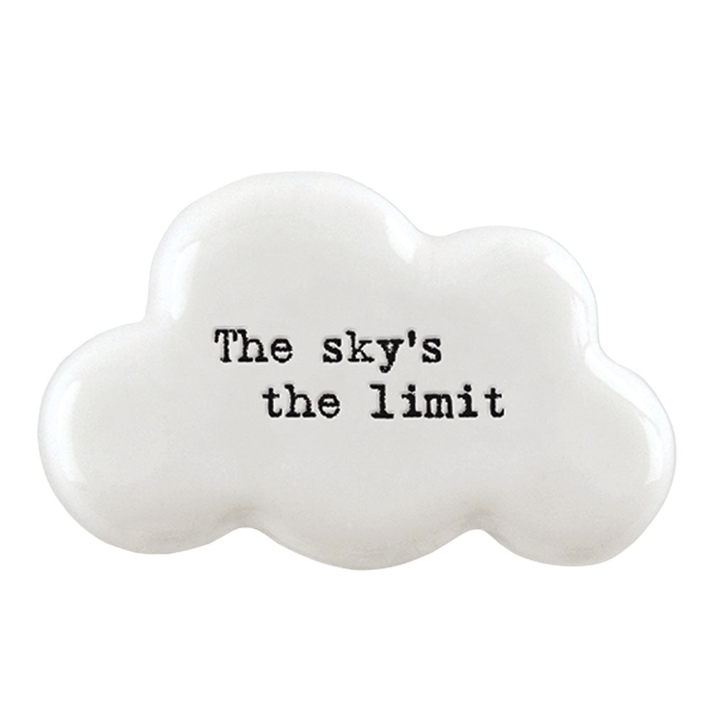 The Sky's The Limit | Porcelain Cloud Token | Little Gift | Cracker Filler