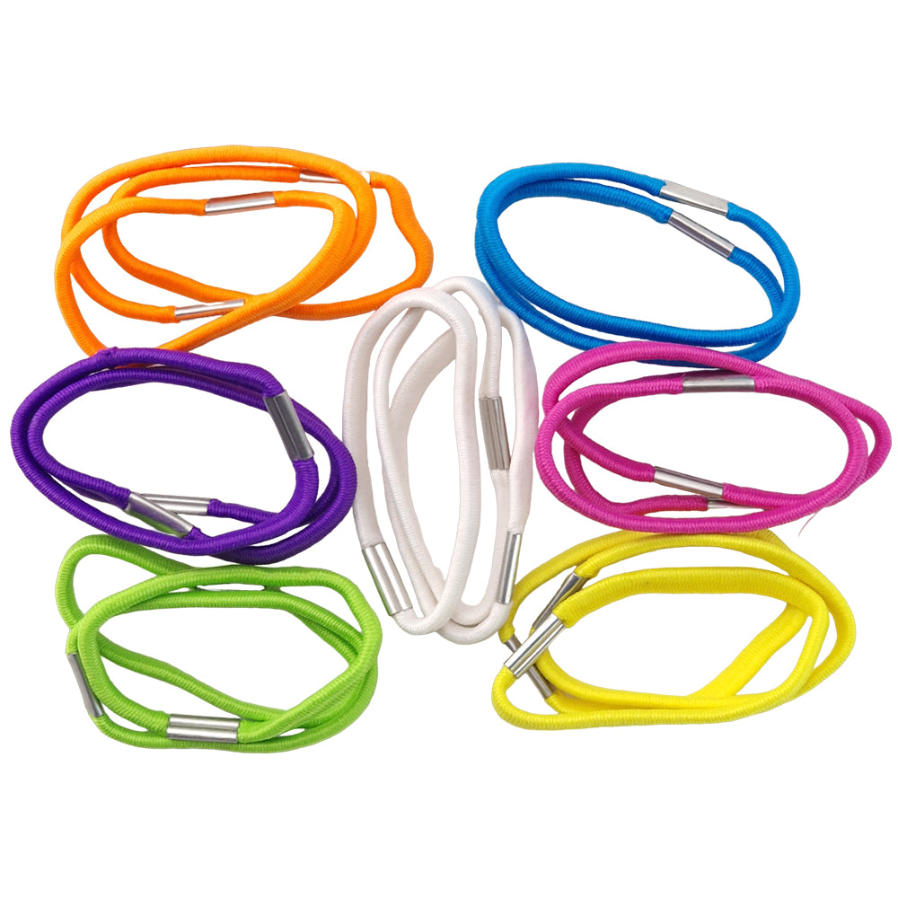 Bright Shades | 21 Assorted Hair Elastics | Mini Gift | Cracker Filler