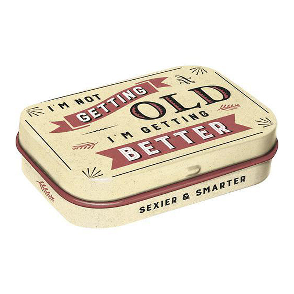 Getting Better Not Older | 15g Sugar Free Mint Tin | Cracker Filler | Mini Gift
