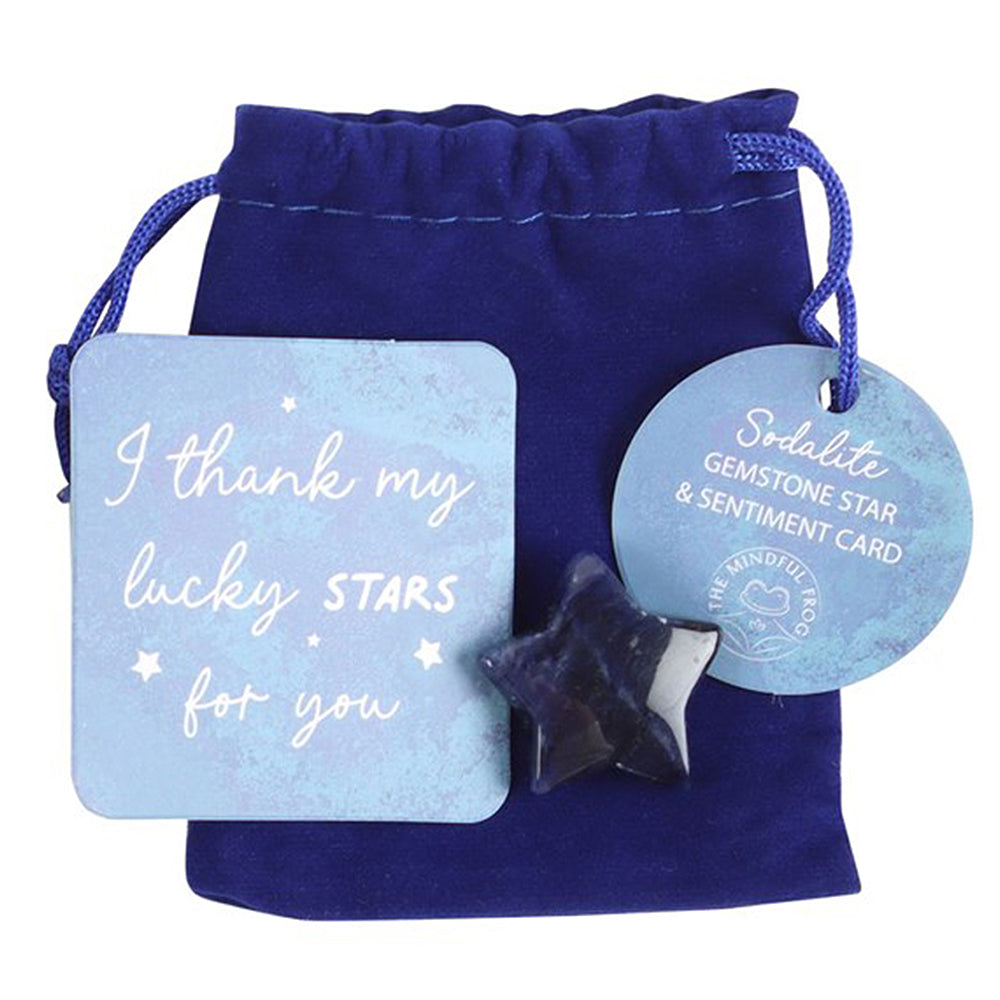 Lucky Stars | Sodalite Quartz Crystal Star | Self Esteem | Mini Cracker Filler