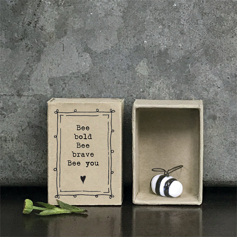 Bee Bold, Bee Brave, Bee You | Porcelain Bee | Little Gift | Cracker Filler