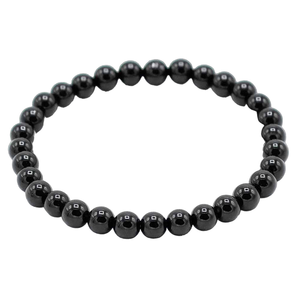 Black Agate | Gemstone Manifestation Bracelet | Protection | Mini Cracker Filler