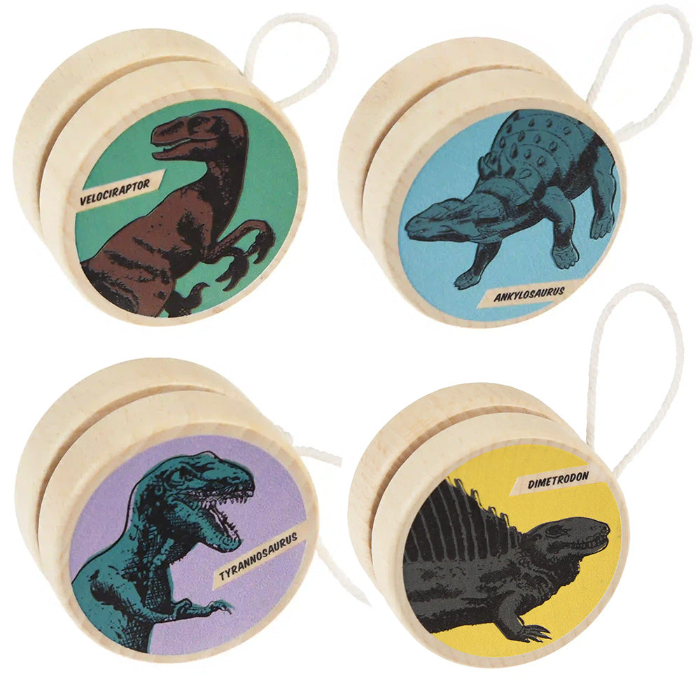 Prehistoric Dinosaur | Wooden Yo-Yo | Single | Little Gift | Cracker Filler