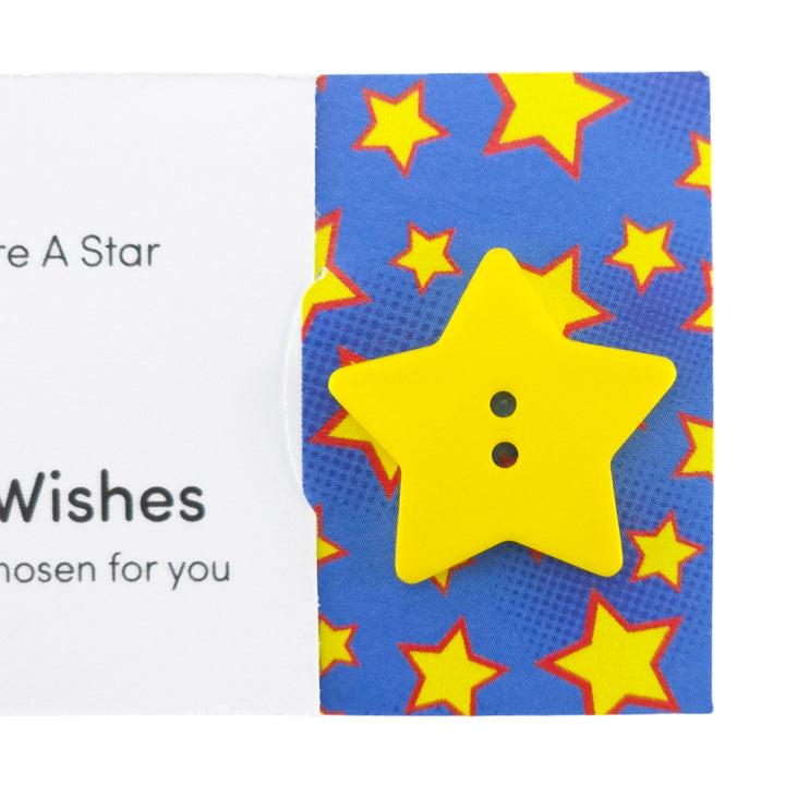 You're a Star | Button Wishes Sew On Token | Mini Gift | Cracker Filler