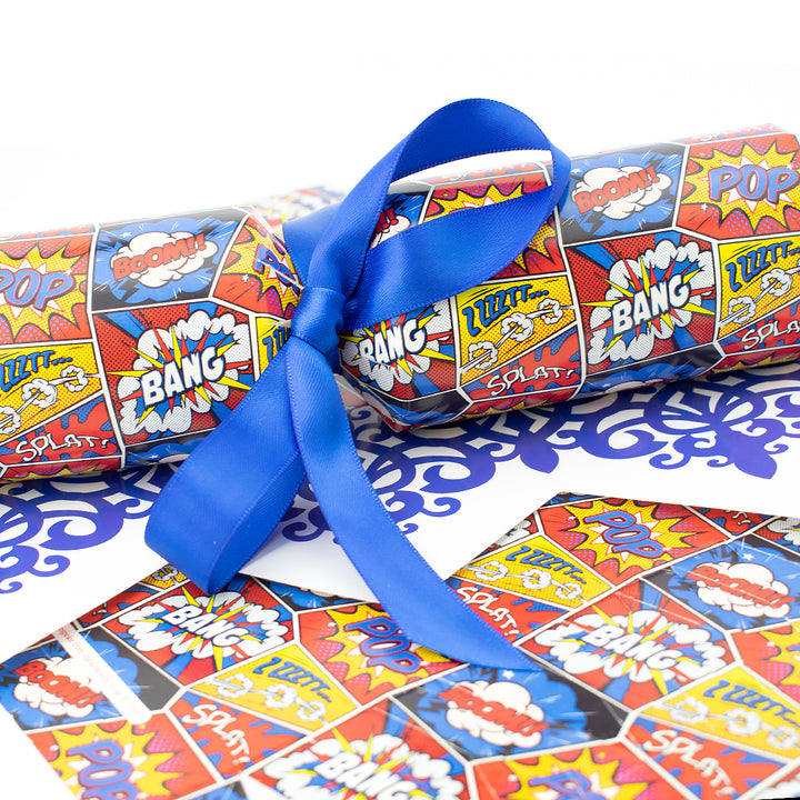 Pop Art Superhero | Cracker Making Craft Kit | Makes 6 Standard Crackers