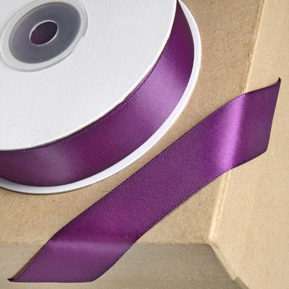 15mm or 23mm Double Faced Satin Ribbon | 25m Long