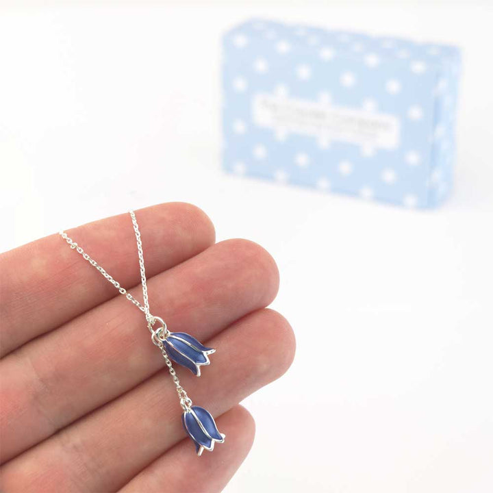 Dainty Bluebell Necklace | Pendant on Chain | Mini Gift | Cracker Filler