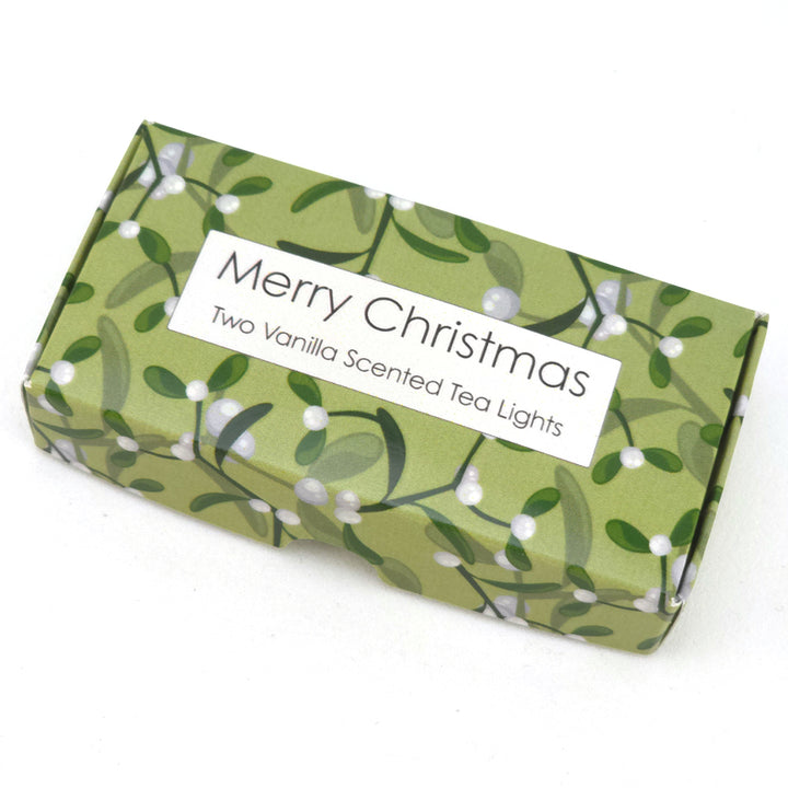 Vanilla Tealight Candles | Simply Mistletoe | Mini Gift | Cracker Filler