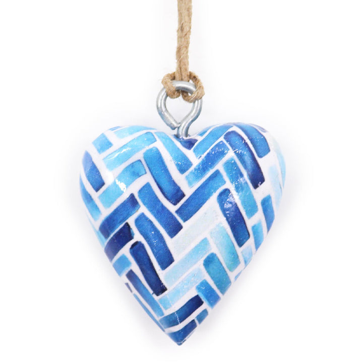 Pretty Heart Wooden Hanging Ornaments | 4cm | Cracker Filler Gift