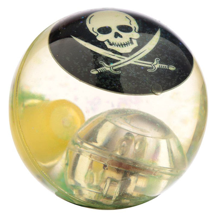 Pirate LED Flashing Bouncy Ball | Single | Party Bag Gift | Cracker Filler