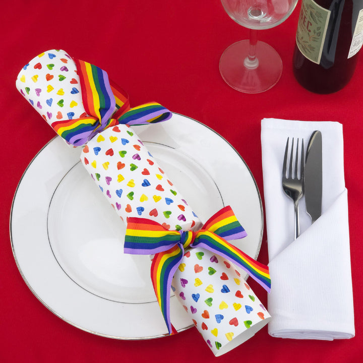 Proud, Pride, Love | Makes 6 Crackers with Ribbons | Make &amp; Fill Your Own