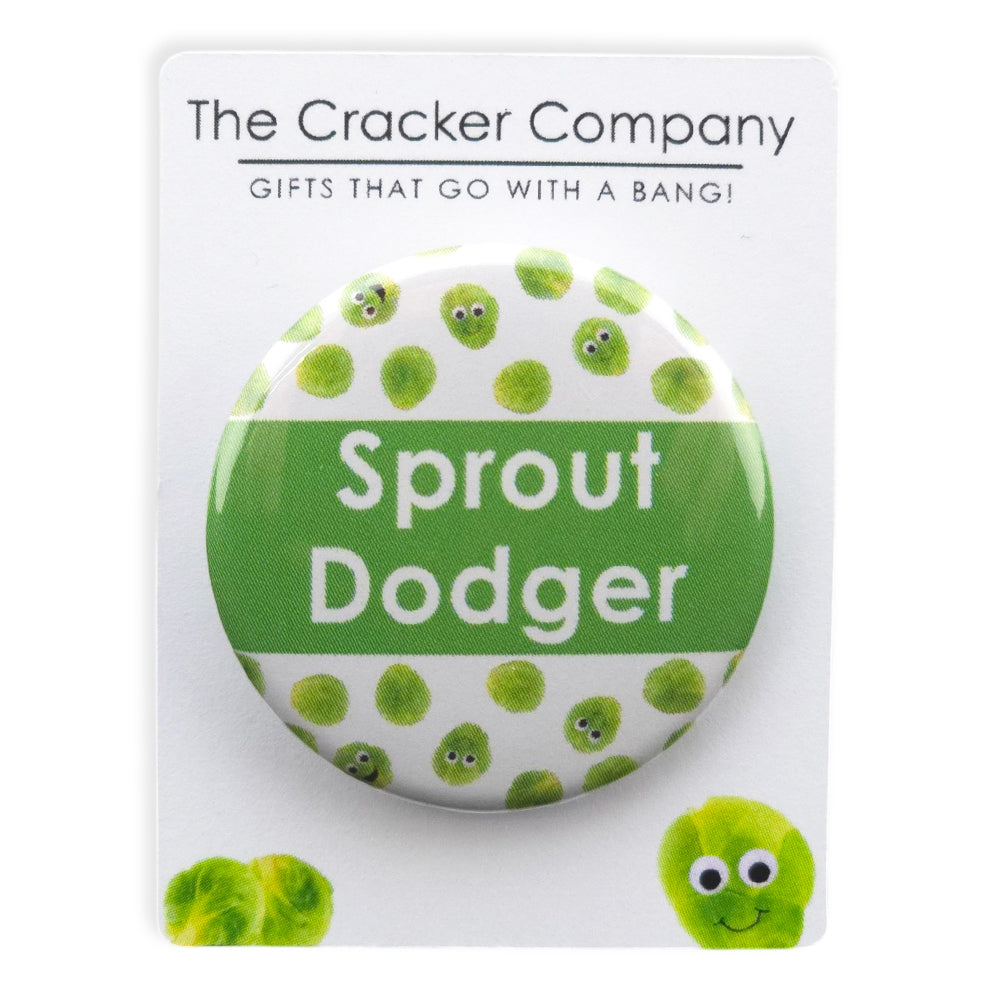 Sprout Dodger | 38mm Button Pin Badge | Little Gift | Cracker Filler