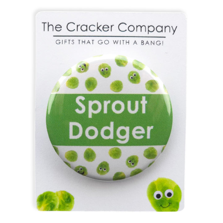 Sprout Dodger | 38mm Button Pin Badge | Little Gift | Cracker Filler