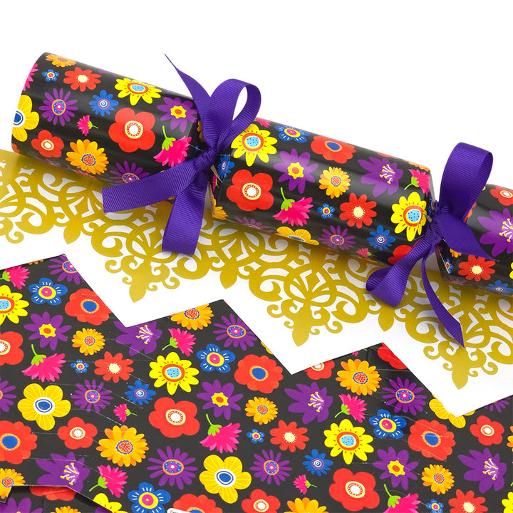 Mini Retro Flowers | Cracker Making Craft Kit | Make &amp; Fill Your Own