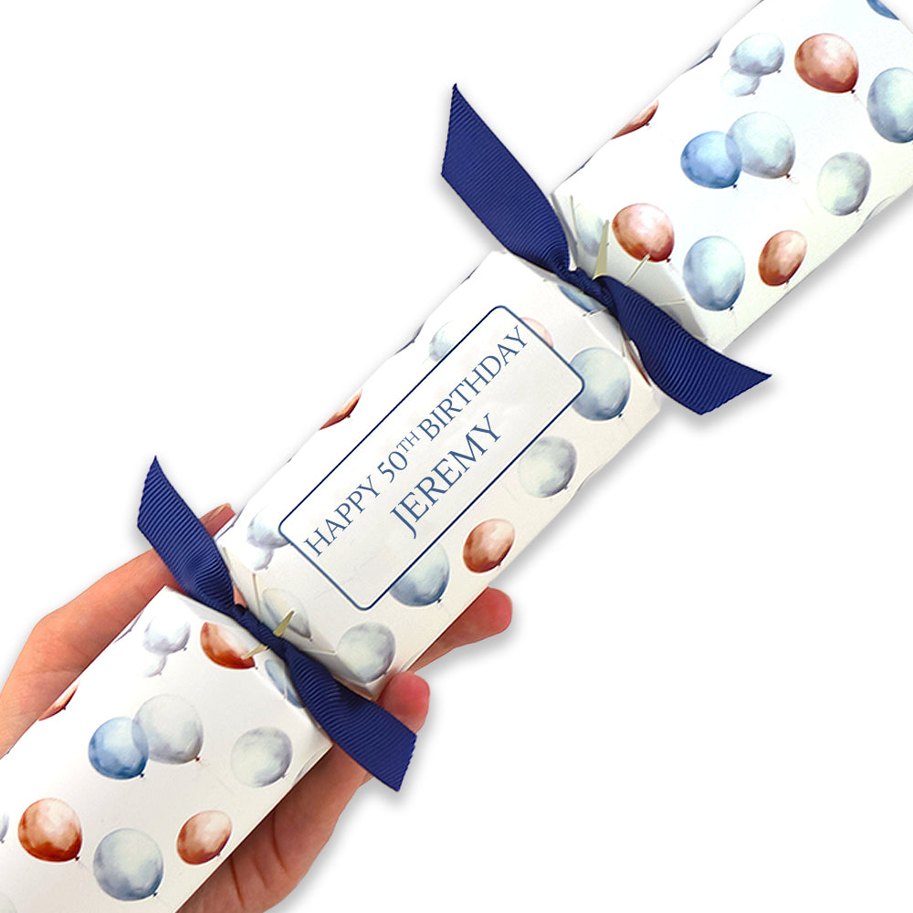 Personalised Gentleman's Milestone Birthday | Cracker Making Kit | Add a Name