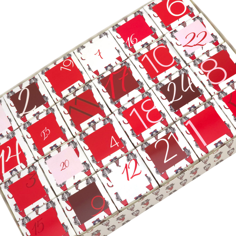 Advent Calendar Making Kit | 24 Cube Boxes & Outer Box | Nordic Gonk