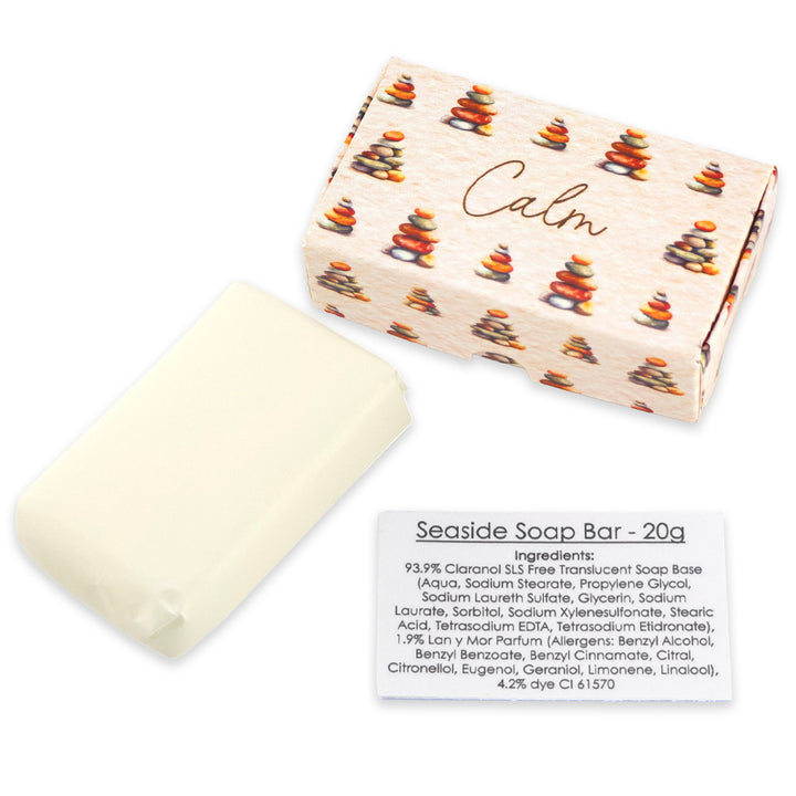 Calm | Seaside | 20g Travel Soap Bar | Little Gift | Cracker Filler