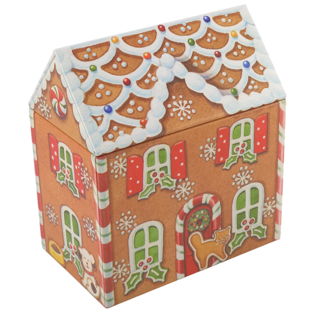 Gingerbread House | Christmas Storage Tin | Dana Kubick | Small or Large Tin