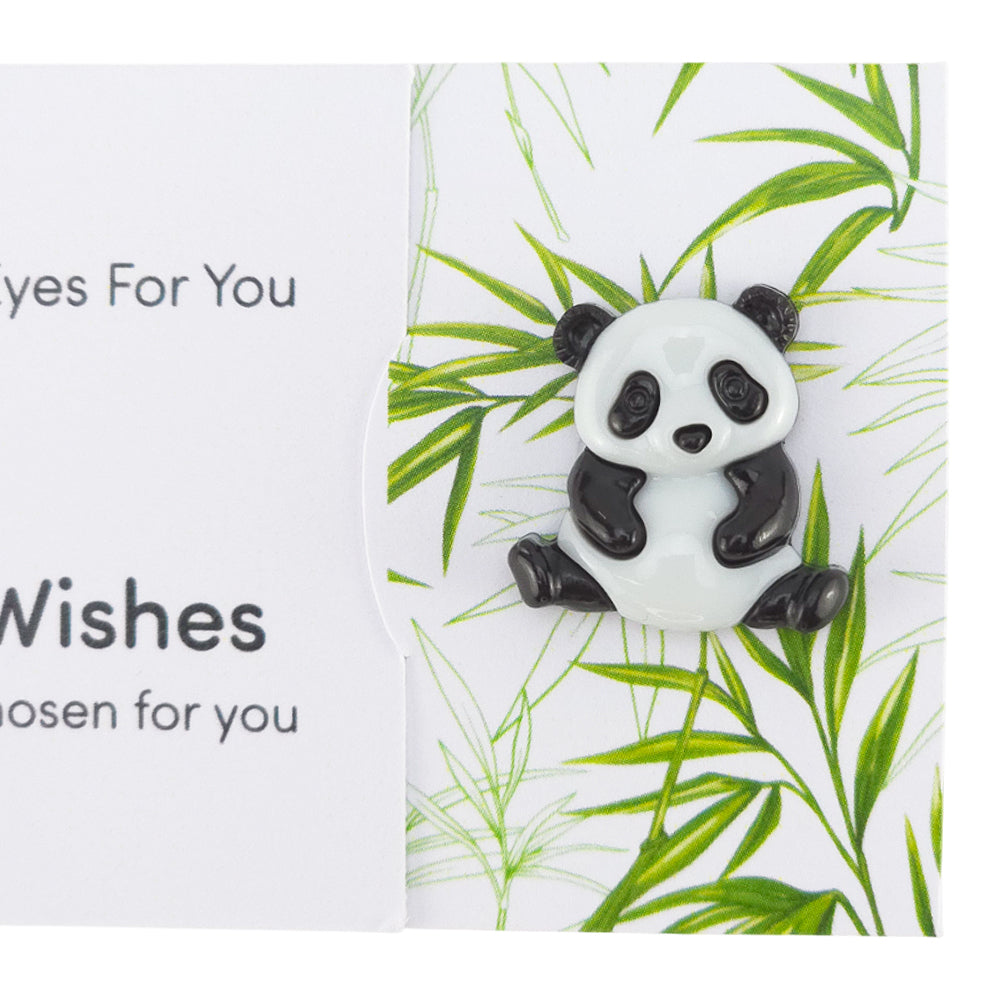 I Only Have Eyes for You | Panda | Button Wishes Sew On Token | Cracker Filler