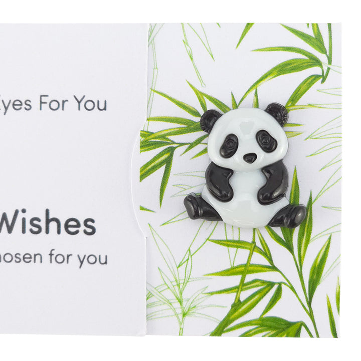 I Only Have Eyes for You | Panda | Button Wishes Sew On Token | Cracker Filler