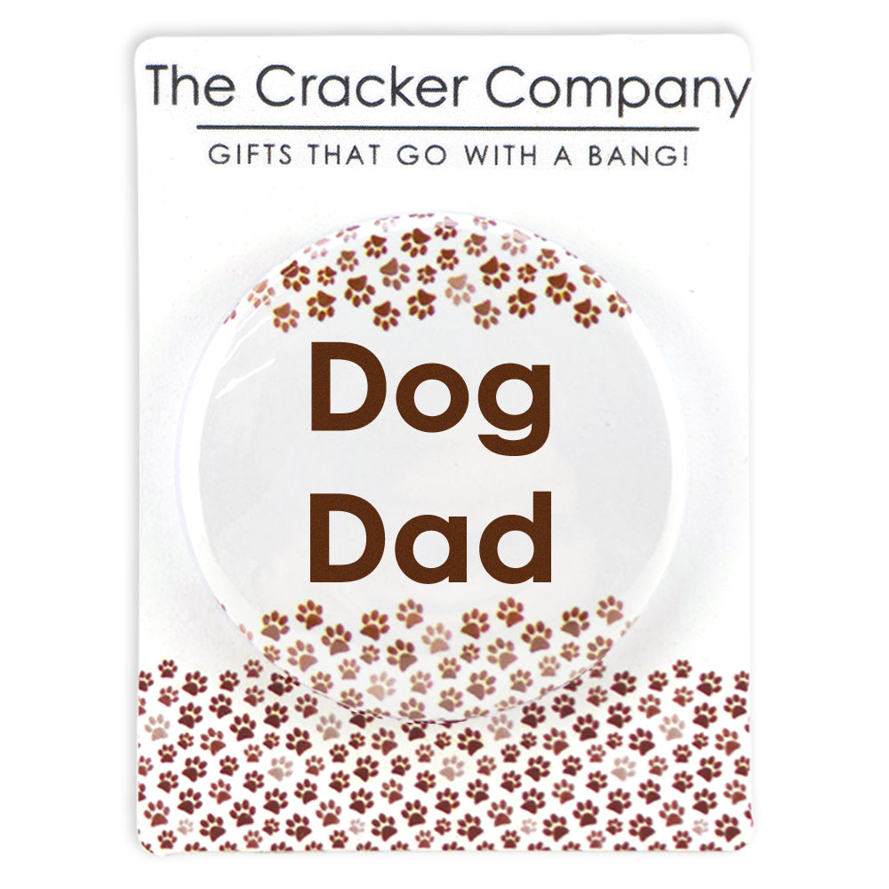 Dog Dad | 38mm Button Pin Badge | Little Gift | Cracker Filler