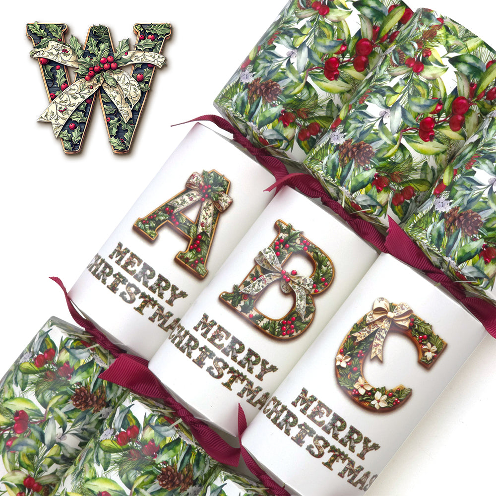 Letters A to Z | Single Christmas Cracker Making Craft Kit | Traditional Design
