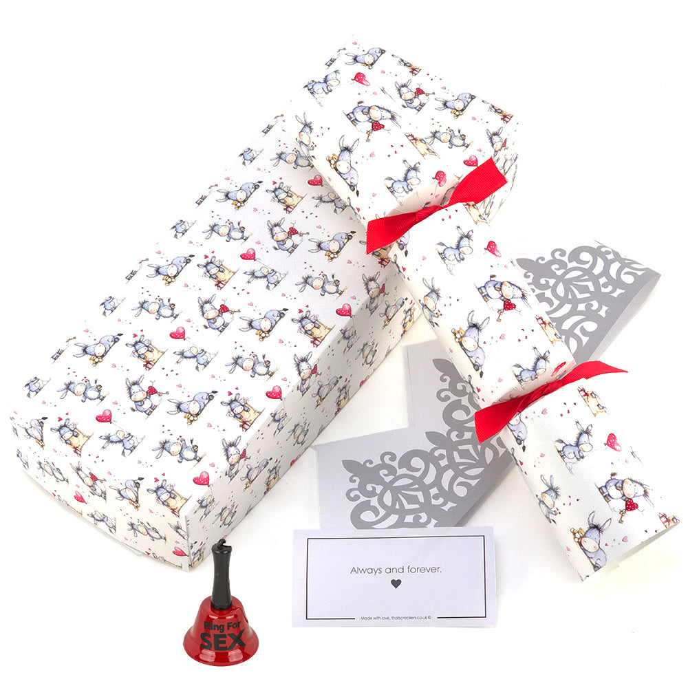 Cute Donkey Love | Single Filled Valentine's Day Cracker | Choice of Gifts