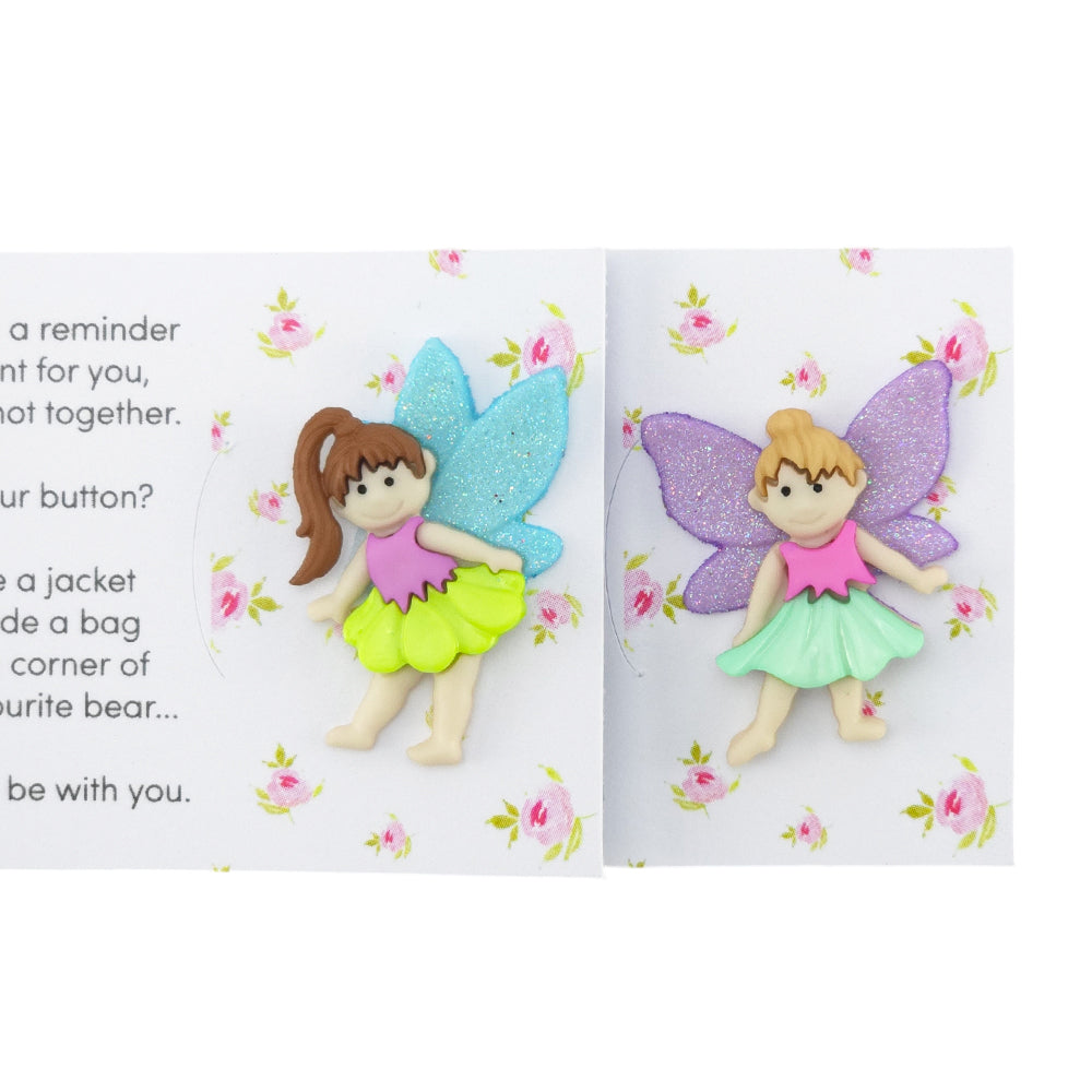 I Believe In You | Fairy | Button Wishes Sew On Token | Cracker Filler