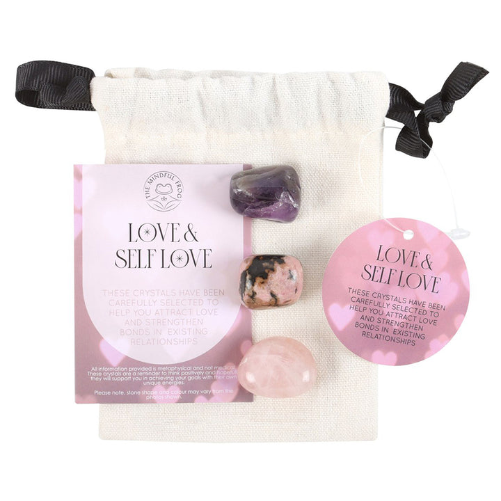 Love & Self Love | Healing Crystal Set & Bag | Mini Gift | Cracker Filler