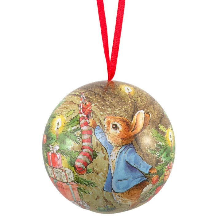 Peter Rabbit at Christmas | Fillable Tinware Baubles Collection | 7cm