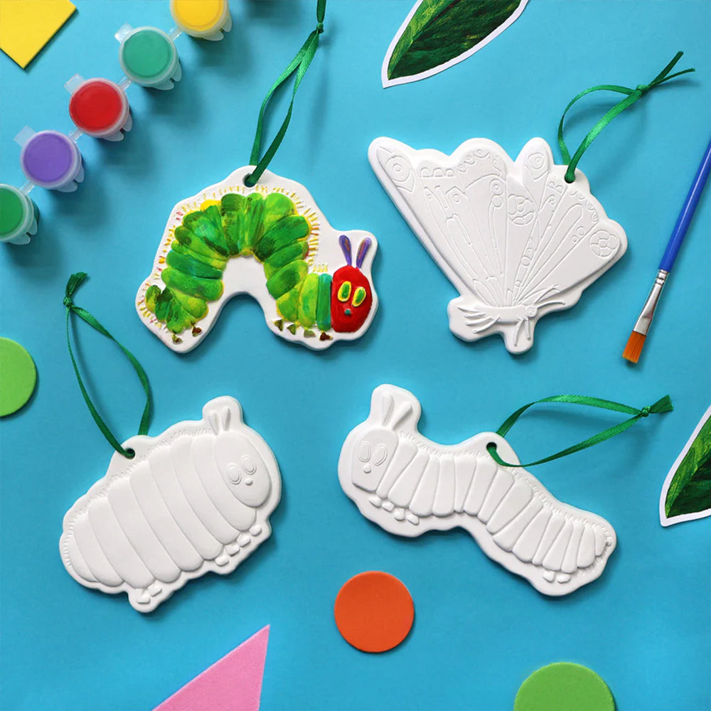 Very Hungry Caterpillar | Kids Paint Your Own Hanging Decorations | Makes 4