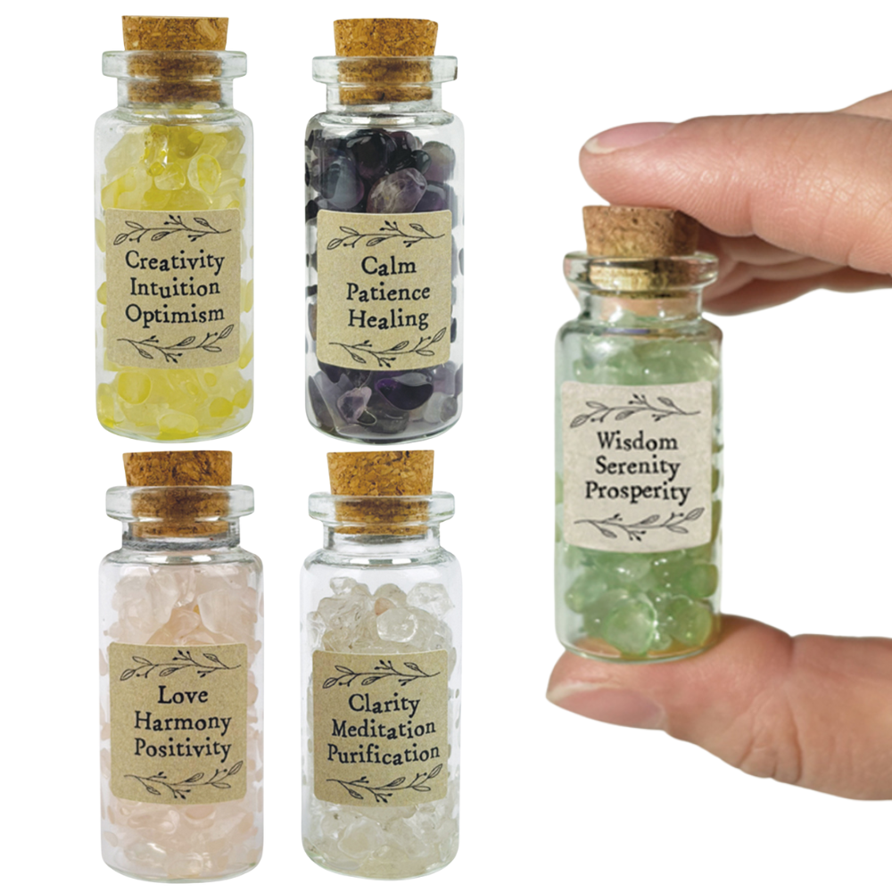 Little Bottle of Scented Crystals | Mindfulness | Mini Gift | Cracker Filler