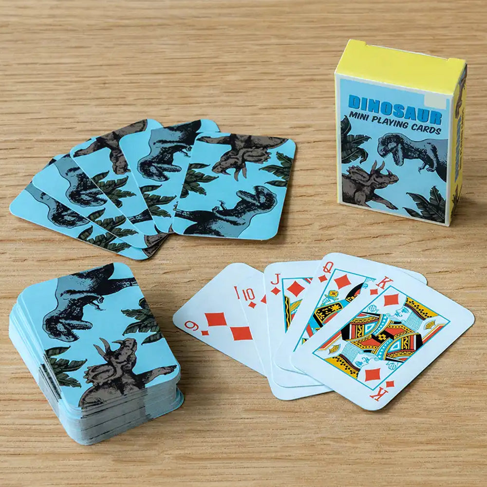 Prehistoric Dinosaur | Kids Mini Playing Cards | Little Gift | Cracker Filler