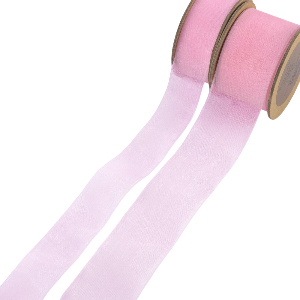 Organza Ribbons | 16mm to 50mm Wide | 5m Reel | Crafts & Cracker Making