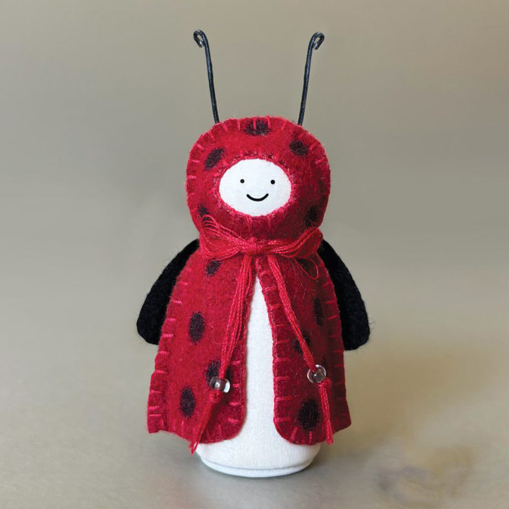 Cute Ladybird | Wood & Felt Freestanding Ornament | Little Gift | Cracker Filler