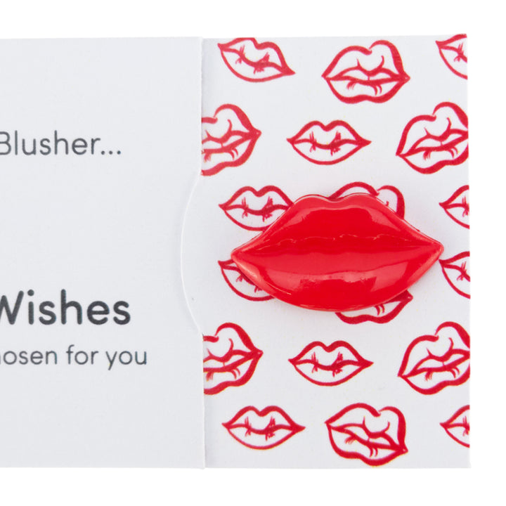 Lips, Eyes, Blusher | Button Wishes Sew On Token | Little Gift | Cracker Filler