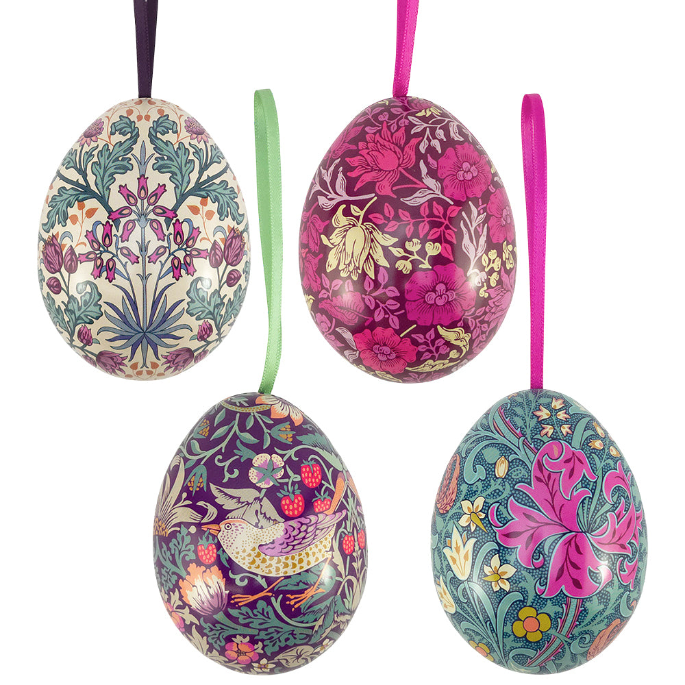 William Morris | Fillable Easter Two-Part Hanging Tinware Eggs
