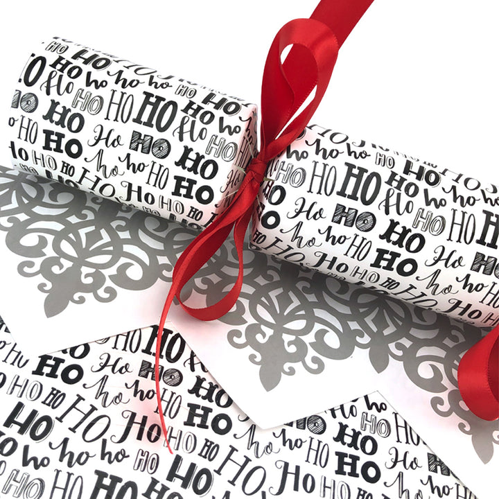 Ho Ho Ho Print | Christmas Cracker Making Craft Kit | Make &amp; Fill Your Own