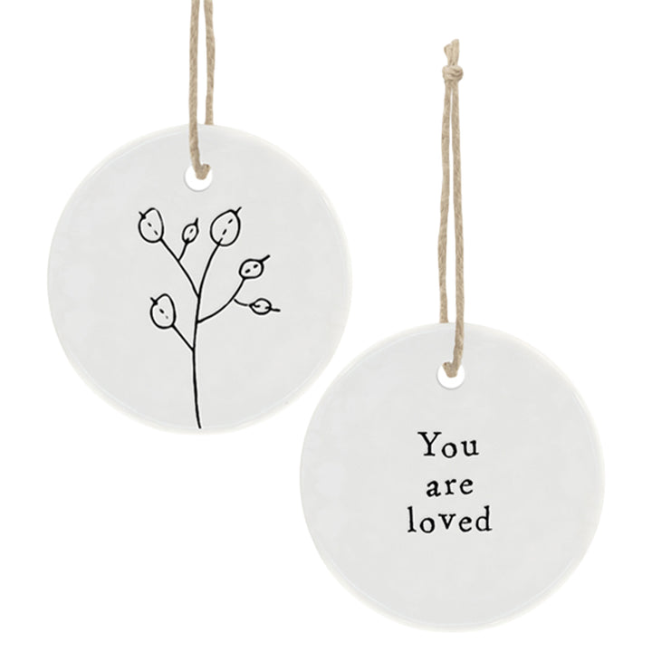 You Are Loved | Little Porcelain Ornament | Cracker Filler | Little Gift