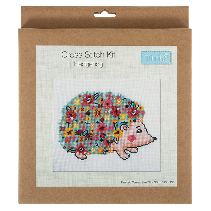 Floral Hedgehog | Counted Cross Stitch | Boxed Kit