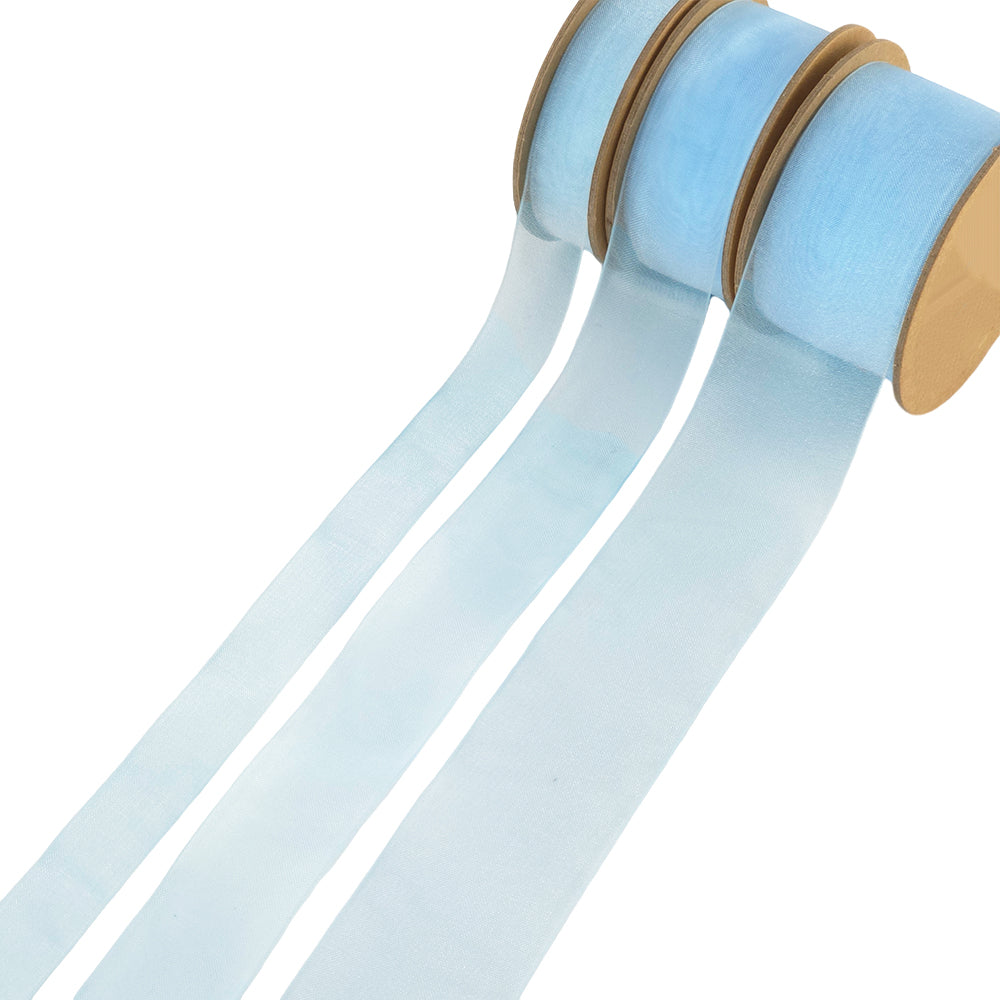 Organza Ribbons | 16mm to 50mm Wide | 5m Reel | Crafts &amp; Cracker Making