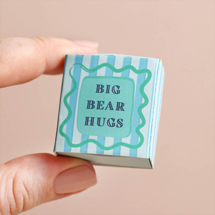 Big Bear Hugs | Mini Matchbox Token | Little Gift | Cracker Filler