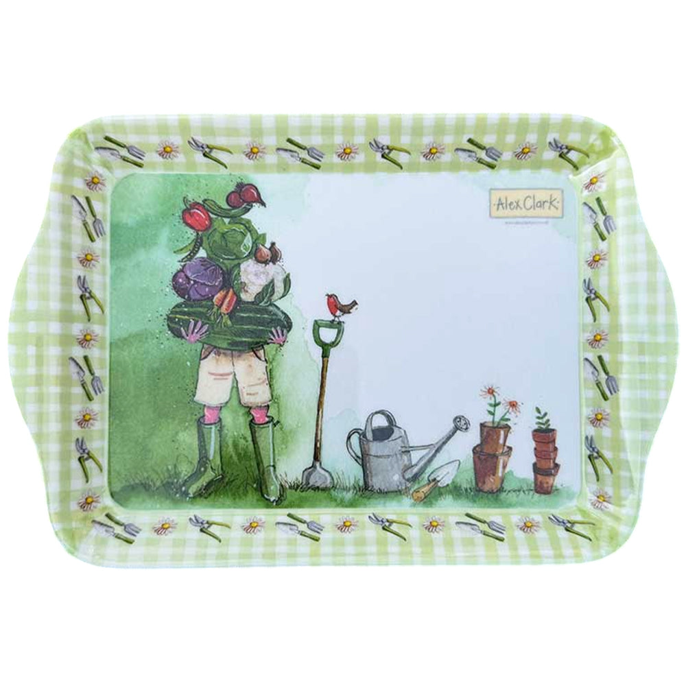 Vegetable Gardener (Male) | Small Melamine Tray | 21 x 14.5cm | Little Gift
