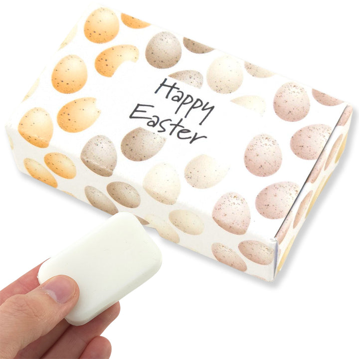 Happy Easter Natural Speckled Eggs | Bergamot | 20g Travel Soap Bar | Cracker Filler | Little Gift