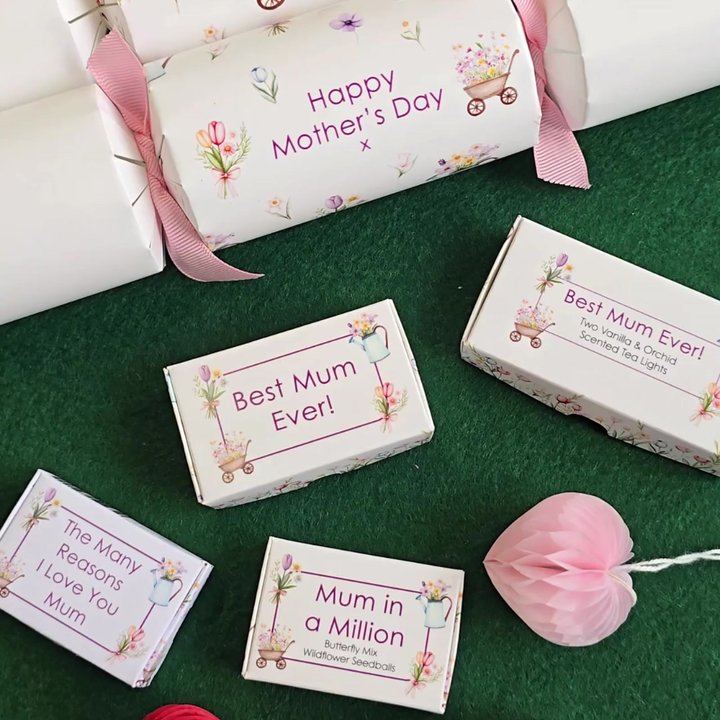 Best Mum Ever | Tea Rose &amp; Peony | 20g Travel Soap Bar | Cracker Filler Gift
