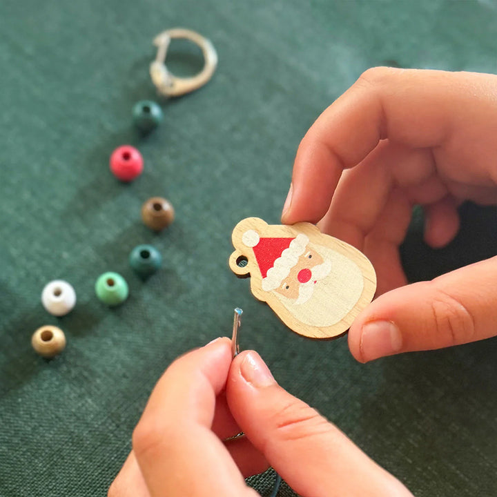 Make Your Own Santa Keyring | Complete Sustainable Christmas Craft Kit for Kids