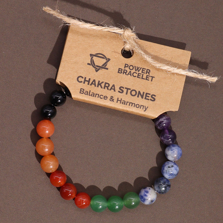 Chakra Stones | Balance & Harmony | Smooth Crystal Bracelet | Cracker Filler