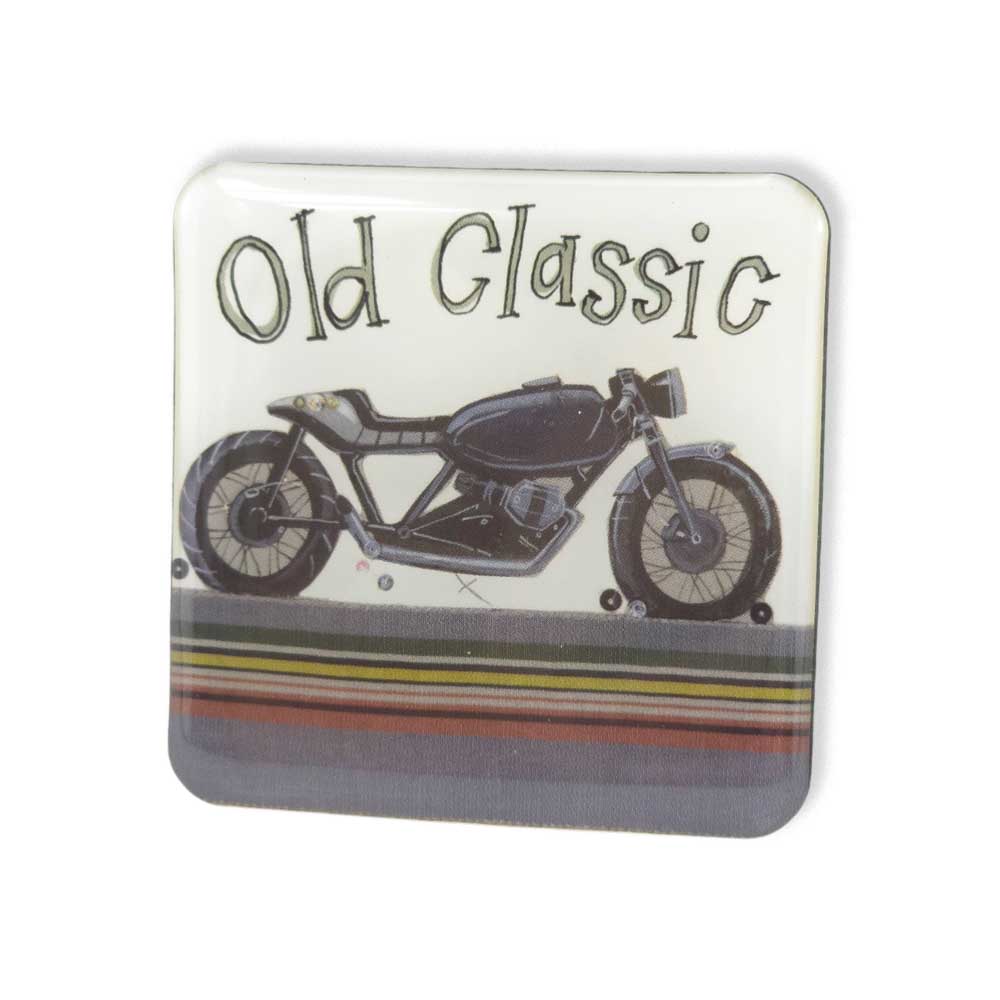 Old Classic | Vintage Motorbike | Fridge Magnet | Mini Gift | Cracker Filler