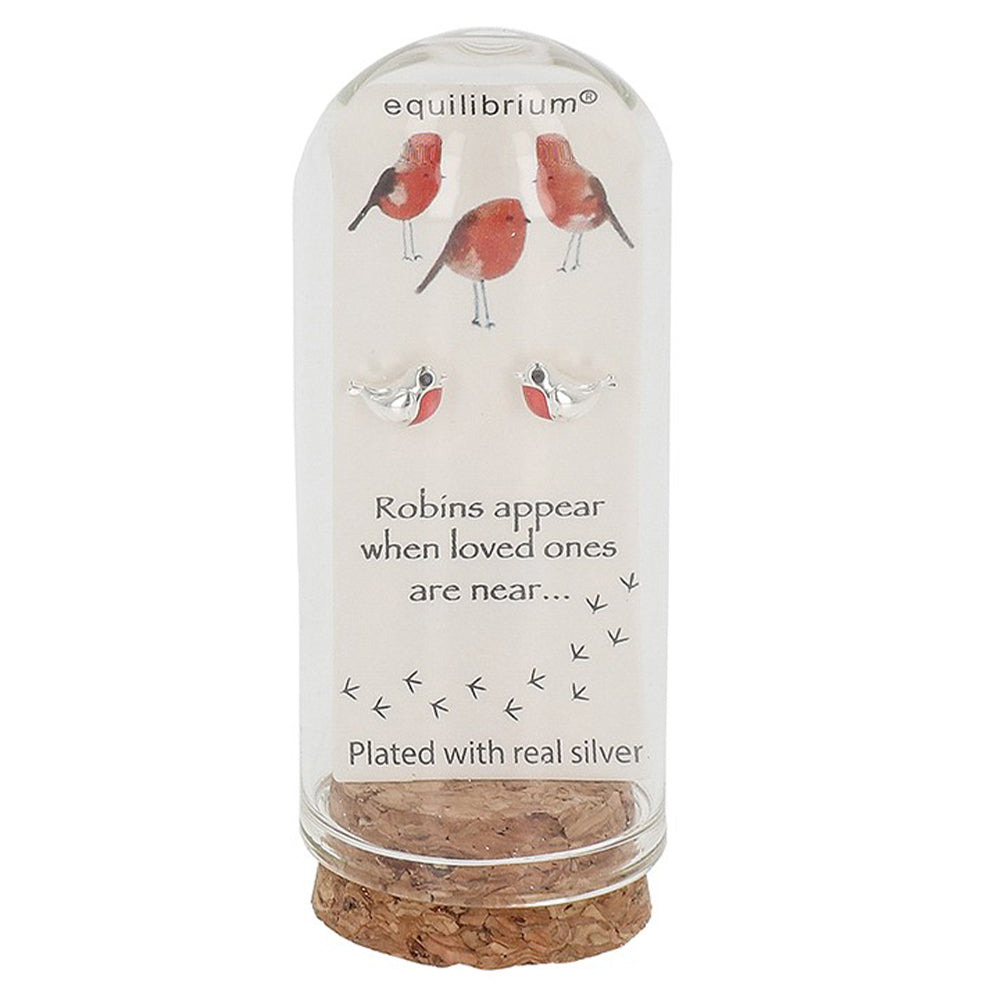 Robins Appear Earrings | Silver Plated | Little Gift | Cracker Filler